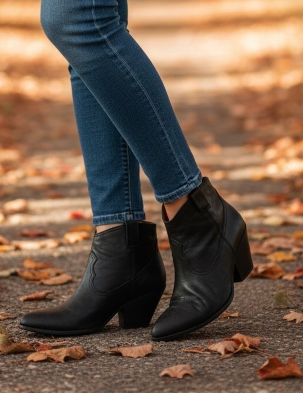 Frye Reina Western Black Booties Size 11 - Picture 1 of 10